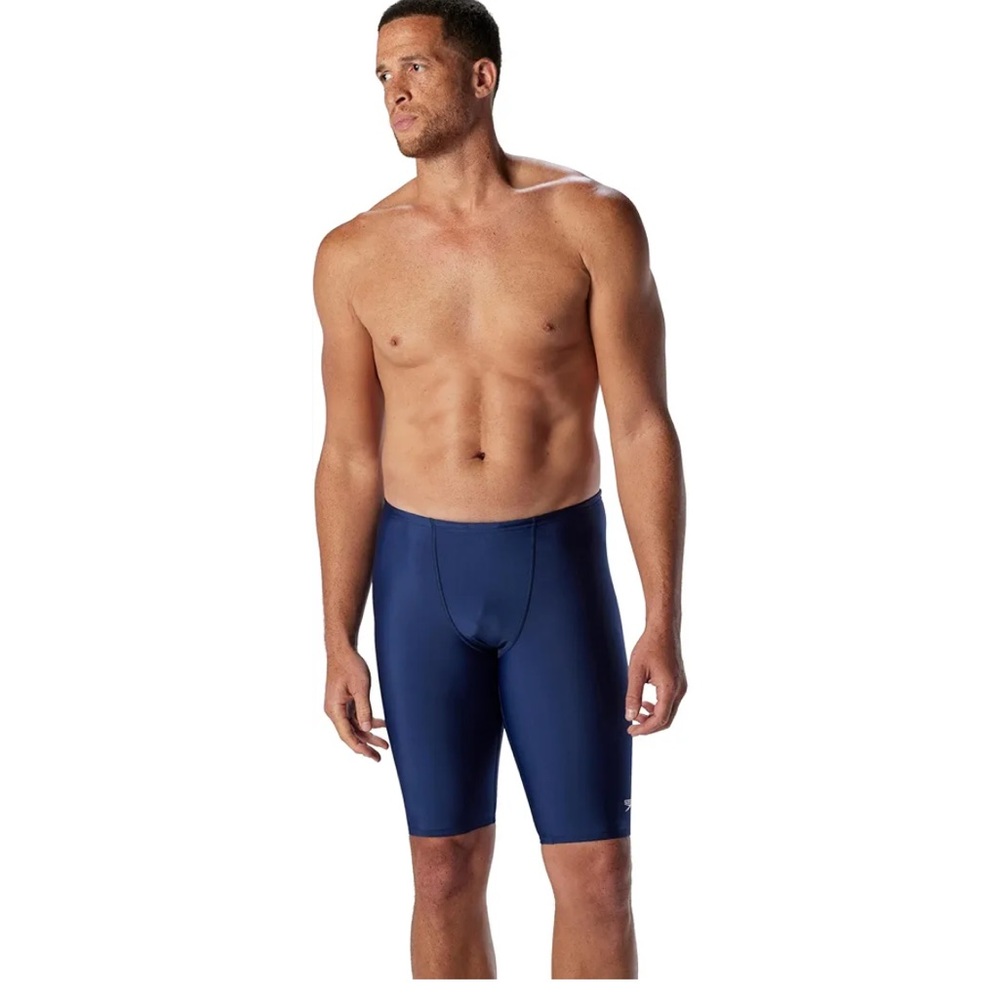 LIKE NEW Speedo PowerFLEX Eco Navy Swim Jammers